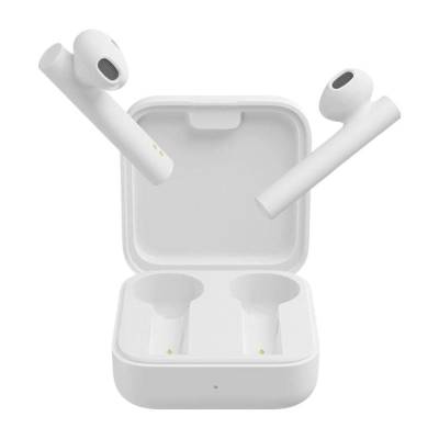 Auriculares bluetooth xiaomi mi true wireless earphone 2 basic con estuche de carga/ autonomía 5h/ blancos
