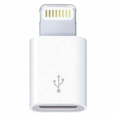 Adaptador micro usb lightning 3go a200/ micro usb hembra - lightning macho/ blanco