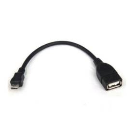 Cable usb 2.0 3go c122/ microusb macho - usb hembra/ 15cm/ negro