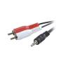 Cable estéreo 3go ca101/ jack 3.5 macho - 2x rca macho/ 2m