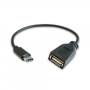 Cable usb 2.0 3go c135/ usb tipo-c macho - usb hembra/ 20cm/ negro