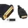 Cable hdmi 3go cdvihdmi/ hdmi macho - dvi macho/ 1.8m/ negro