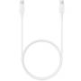 Cable usb 2.0 tipo-c samsung ep-da705bwegww/ usb tipo-c macho - usb tipo-c macho/ 1m/ blanco