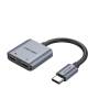 Conversor usb tipo-c vention bgzha/ usb tipo-c macho - 2x usb tipo-c hembra (audio y carga)
