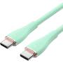 Cable usb 2.0 tipo-c vention tawgh/ usb tipo-c macho - usb tipo-c macho/ hasta 100w/ 480mbps/ 2m/ verde