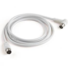 Cable de antena tv 90º meliconi ant2m90/ coaxial 9.5mm macho - coaxial 9.5mm hembra/ 2m