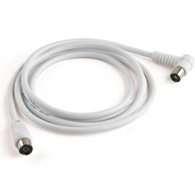 Cable de antena tv 90º meliconi ant2m90/ coaxial 9.5mm macho - coaxial 9.5mm hembra/ 2m