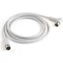 Cable de antena tv 90º meliconi ant2m90/ coaxial 9.5mm macho - coaxial 9.5mm hembra/ 2m