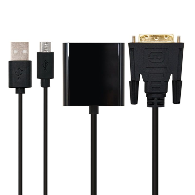 Cable conversor nanocable 10.16.2008-bk/ dvi macho - vga hembra