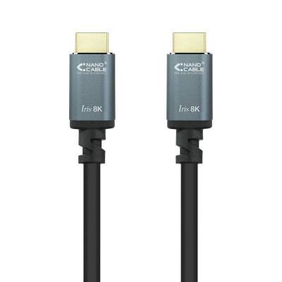 Cable hdmi 2.1 8k nanocable 10.15.8000/ hdmi macho - hdmi macho/ 50cm/ negro