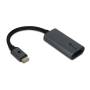 Conversor ngs wonderhdmi/ hdmi hembra - usb tipo-c macho/ 15cm/ negro
