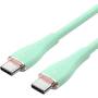 Cable usb 2.0 tipo-c vention tawgg/ usb tipo-c macho - usb tipo-c macho/ hasta 100w/ 480mbps/ 1.5m/ verde