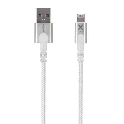 Cable usb 2.0 lightning xtorm cx2010/ usb macho - lightning macho/ hasta 12w/ 480mbps/ 1m/ blanco
