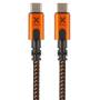 Cable usb tipo-c xtorm cxx005/ usb tipo-c macho - usb tipo-c macho/ hasta 100w/ 10gbps/ 1.5m/ naranja y negro