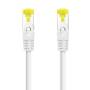Cable de red rj45 sftp nanocable 10.20.1900-l25-w cat.6a/ lszh/ 25cm/ blanco