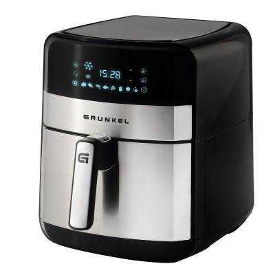 Freidora por aire / sin aceite grunkel steel tasty fryer/ 1500w/ capacidad 6l