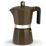 Cafetera italiana monix induction cream m6710006/ 6 tazas/ marrón