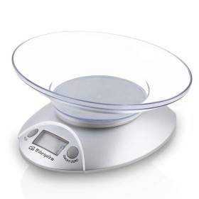 Báscula de cocina electrónica orbegozo pc 1009/ hasta 3kg/ plata