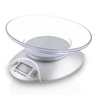 Báscula de cocina electrónica orbegozo pc 1009/ hasta 3kg/ plata