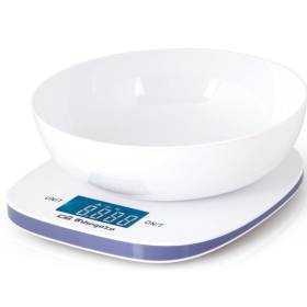 Báscula de cocina electrónica orbegozo pc 1014/ hasta 5kg/ blanca