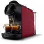 Cafetera de cápsulas philips l'or barista sublime lm9012/50/ compatible cápsulas nespresso y l'or/ negra y roja