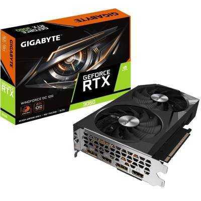 Tarjeta gráfica gigabyte geforce rtx 3060 windforce oc 12g/ 12gb gddr6/ lhr
