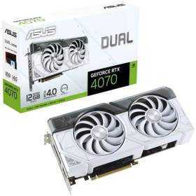 Tarjeta gráfica asus dual geforce rtx 4070 white edition/ 12gb gddr6x