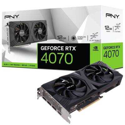Tarjeta gráfica pny geforce rtx 4070 verto dual fan/ 12gb gddr6x