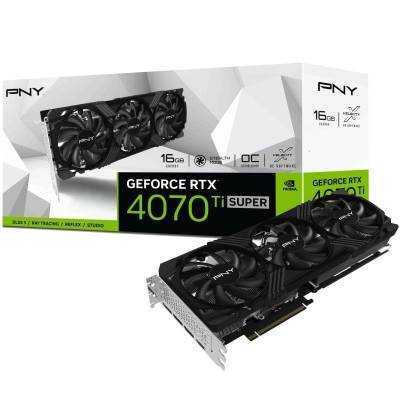 Tarjeta gráfica pny geforce rtx 4070 ti super oc verto triple fan/ 16gb gddr6x