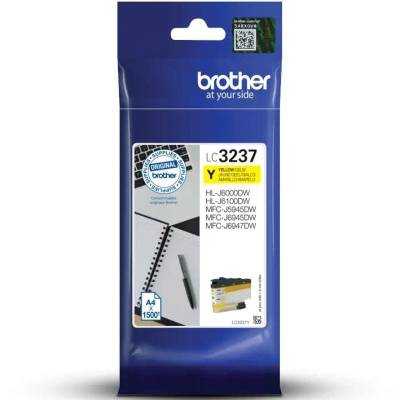 Cartucho de tinta original brother lc-3237y/ amarillo