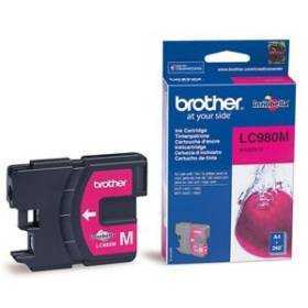 Cartucho de tinta original brother lc-980m/ magenta