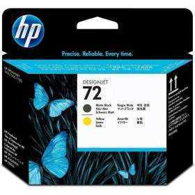 Cartucho de tinta original hp nº72/ negro mate/ amarillo