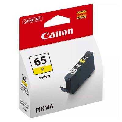 Cartucho de tinta original canon cli-65y/ amarillo
