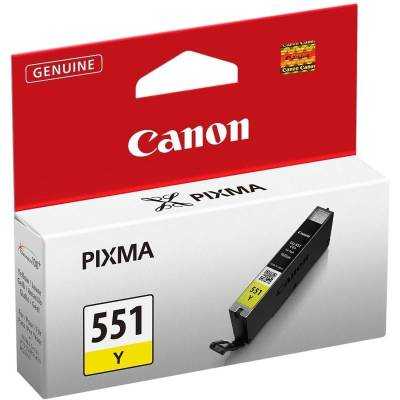 Cartucho de tinta original canon cli-551y/ amarillo