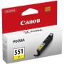 Cartucho de tinta original canon cli-551y/ amarillo