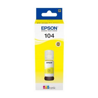 Botella de tinta original epson nº104/ amarillo