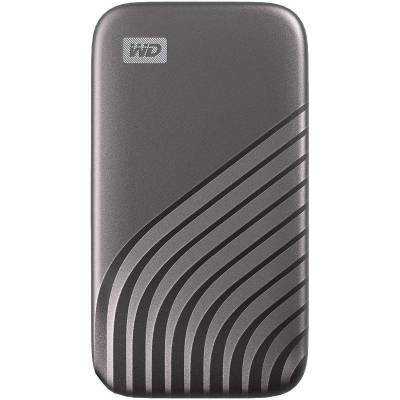 Disco externo ssd western digital my passport ssd 500gb/ usb 3.2/ gris