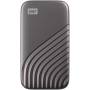 Disco externo ssd western digital my passport ssd 500gb/ usb 3.2/ gris