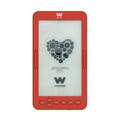 Libro electrónico ebook woxter scriba 195 s/ 4.7'/ tinta electrónica/ rojo