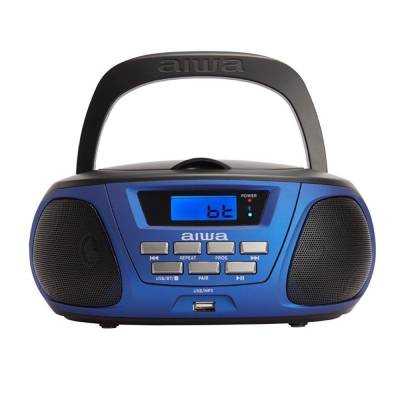 Radio cd aiwa bbtu-300bl/ 5w/ azul