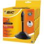 Bolígrafo de tinta de aceite retráctil bic 918515/ azul/ incluye base + cadena + 4 recambios de tinta