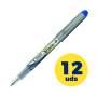 Caja de plumas desechables pilot v pen/ 12 unidades/ azules