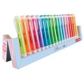 Peana de marcadores fluorescentes stabilo swing cool/ 18 unidades/ colores surtidos