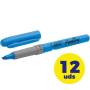 Caja de marcadores fluorescentes bic marking highlighter grip/ 12 unidades/ azules