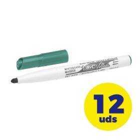 Caja de rotuladores para pizarra bic velleda 9581681/ 2mm/ 12 unidades/ verdes