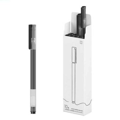 Bolígrafos de tinta de gel xiaomi mi high-capacity gel pen/ 10 unidades/ negros