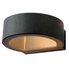 Aplique exterior iglux noir redondo 20601-c/ potencia 6w/ 300 lúmenes/ 3000ºk