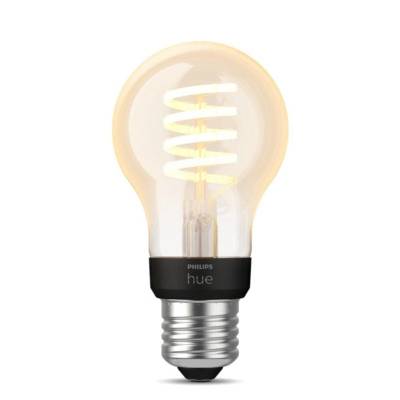 Bombilla led inteligente philips hue white a60 thin filament/ casquillo e27/ 7w/ 550 lúmenes/ 2200-4500k/ precisa philips hue