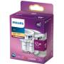 Bombilla led philips led classic/ casquillo gu10/ 4.6w/ 355 lúmenes/ 2700k/ pack de 2 uds