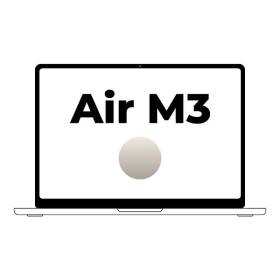 Apple macbook air 13,6'/ m3 8-core cpu/ 8gb/ 512gb ssd/ 10-core gpu/ blanco estrella
